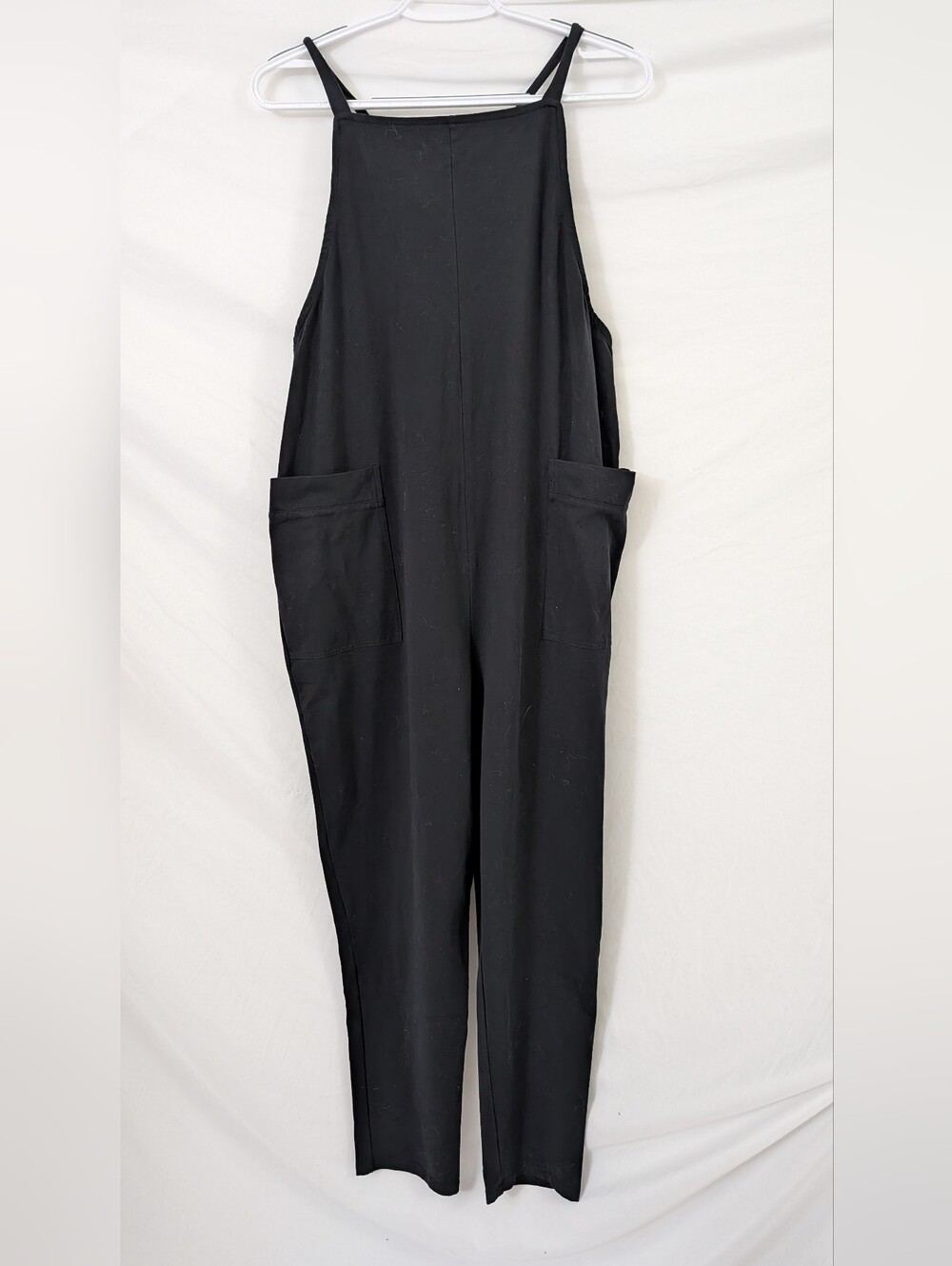 Quince Black Organic Cotton Maternity Overalls